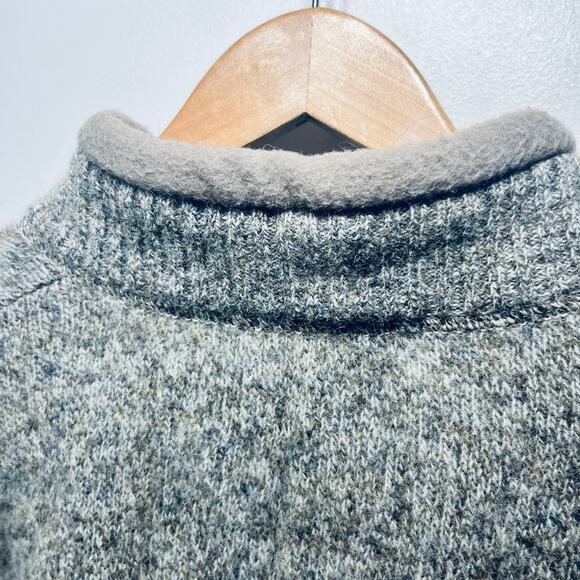 Woolrich VTG John Rich and Bros Sweater Oatmeal Beige 1/4 Zip Shetland Wool XL - Picture 4 of 6